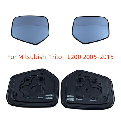 For Mitsubishi Triton L200 2005-2015 Car Accessories Rearview Mirror Lenses Side Mirrors Reflective Lens Glass with Heating New Tuck's Performance