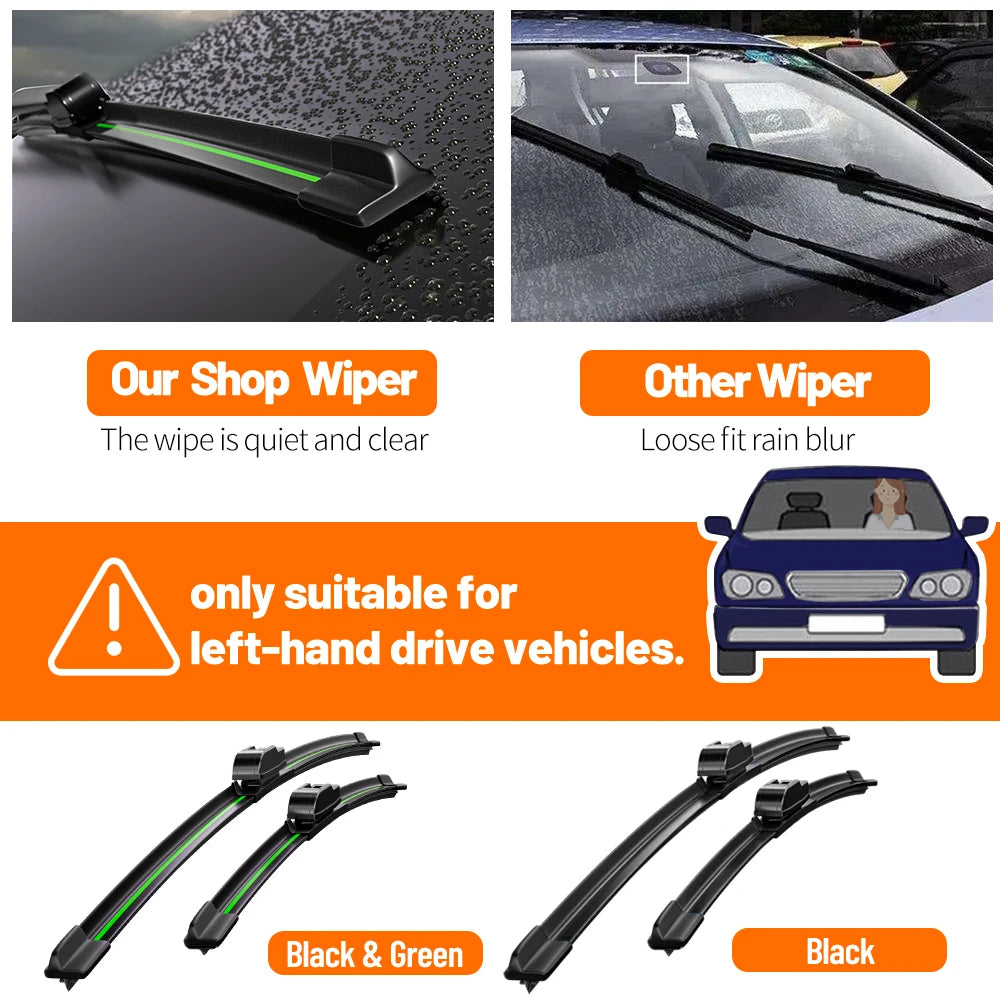 Patrol wiper blade pair