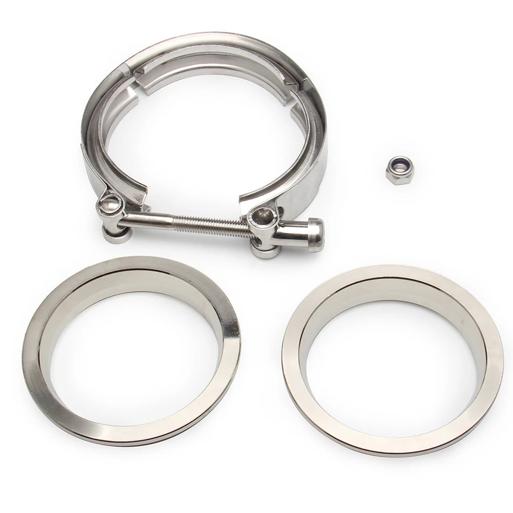 2" 2.5" 3" 3.5" 4" V-Band Clamp With Flange Male Female Fit for Exhaust System, Turbocharger, Downpipe, Muffler Tuck's Performance