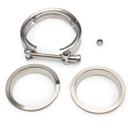 2" 2.5" 3" 3.5" 4" V-Band Clamp With Flange Male Female Fit for Exhaust System, Turbocharger, Downpipe, Muffler Tuck's Performance