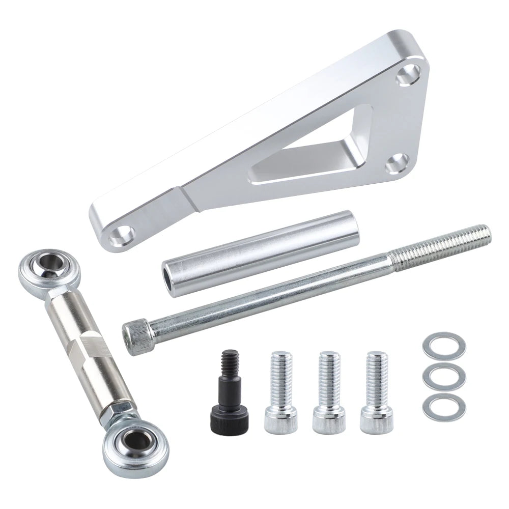 Small Block Chevy Alternator Bracket 551411 Style, Adjustable Kit for Long Water Pump 305 327 350 383 Tucks Performance