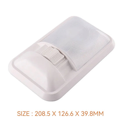 12V/24V LED dome light - single, frosted lens