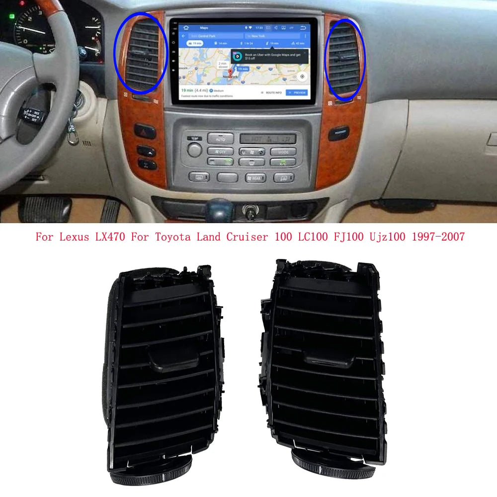Dashboard air outlet vents for LandCruiser 100 Series