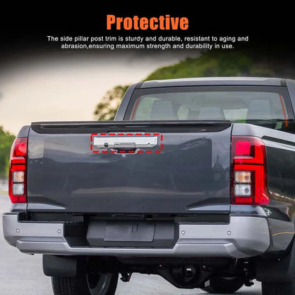 For Mitsubishi Triton L200 2024-2026 ABS Car Rear Tailgate Handle Frame Cover Trim Decoration Sticker Auto External Accessories Tuck's Performance
