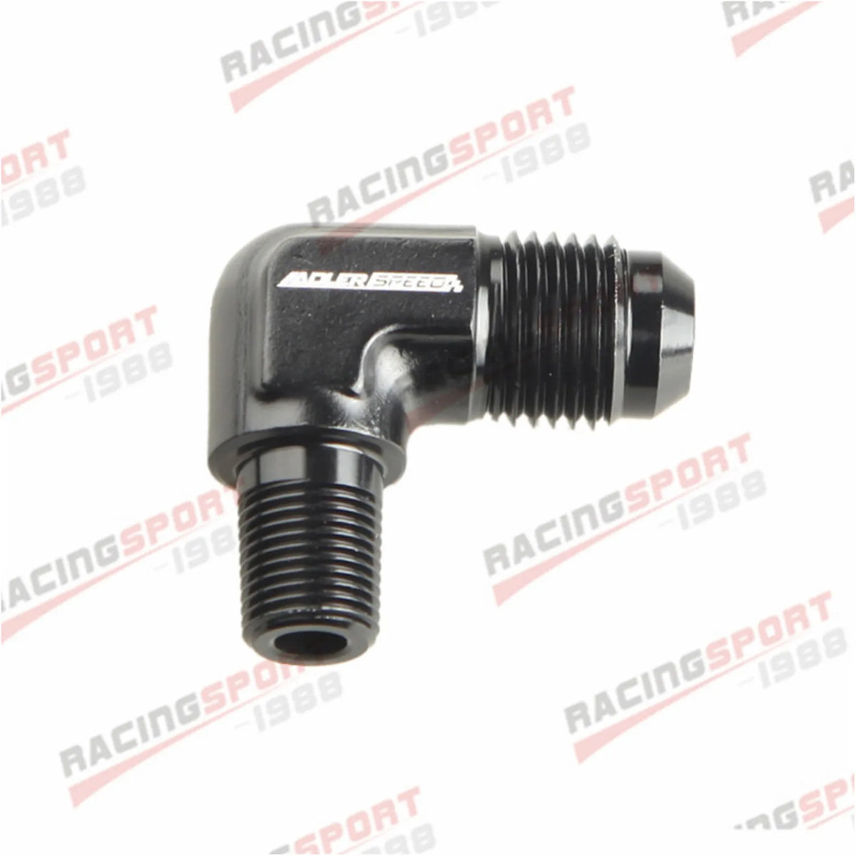 AN3 AN4 AN6 AN8 AN10 AN12 Male Flare To 1/8" 1/4" 3/8" NPT Adapter 90 Degree Tube Hose Fitting Tuck's Performance