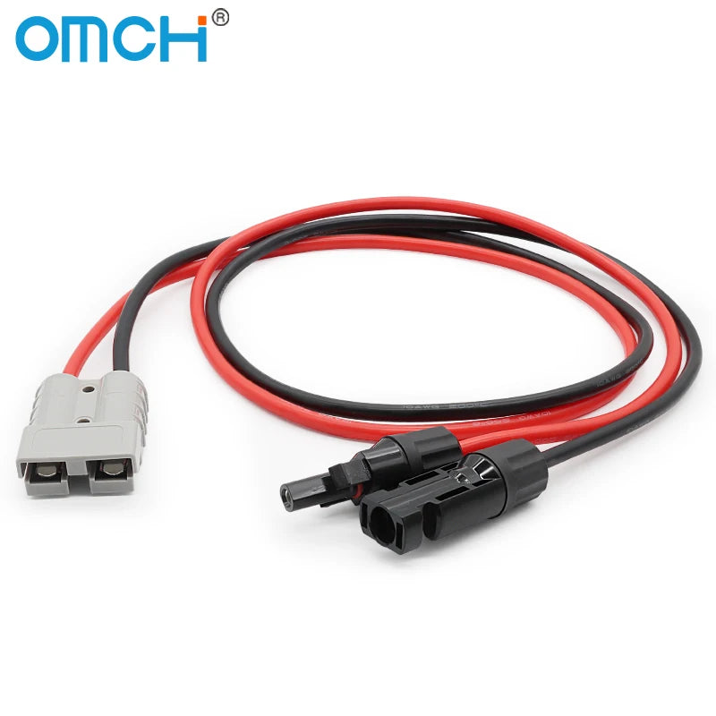 OMCH 50/100CM Solar Panel Extension Cable 6mm2 10AWG with 50A Anderson Connector for Car Battery and Solar Panel Connect Tuck's Performance