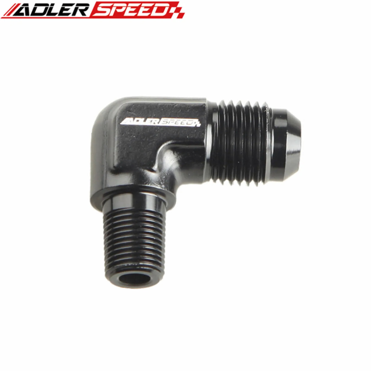 45 Degree / 90 Degree 4AN AN4 AN-4 Male To 1/8" NPT Aluminum Fuel Oil Fitting Adapter Blue/Black Tuck's Performance