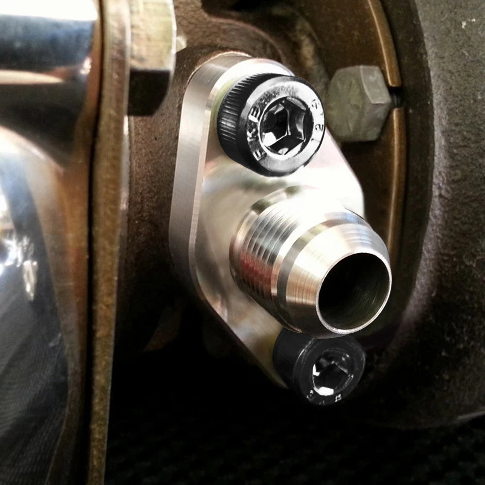 PQY - Turbo Oil Return/Drain Flange Adapter AN10 for TOYOTA LEXUS 1JZ 2JZ GTE PQY-OFG35 Tuck's Performance