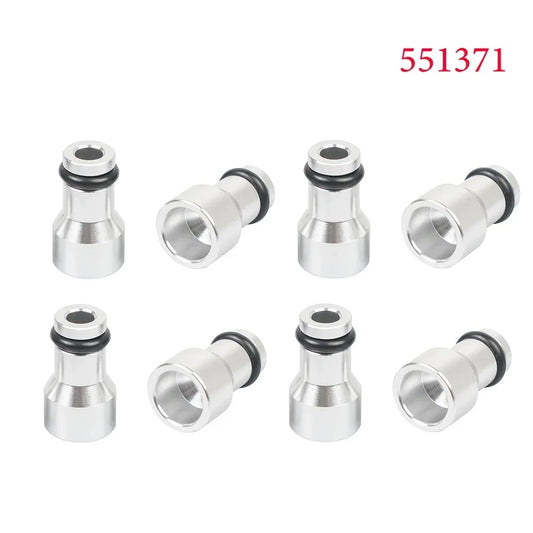 551371 8PC Fuel Injector Spacers Convert LS1 Fuel Injector to LS Truck Injector Silver FP-1101 Tuck's Performance