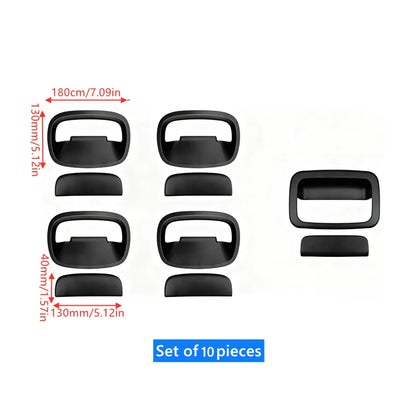 10-Piece Set of Door Bowl Handle Decorative Cover Decorative Stickers Suitable for 2023+JB64W Suzuki Jimny Five-Door Model Tuck's Performance