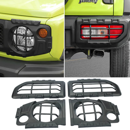 Car Front Fog Light Protection Headlight Rear Tail Light Lamp Cover for Suzuki Jimny JB74 2019-2025 Exterior Accessories ABS Tuck's Performance