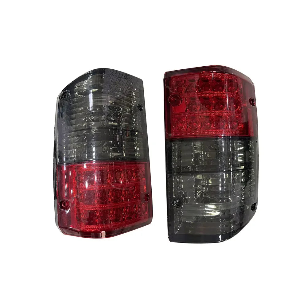 2Pcs LED Tail Lights For Nissan Safari Patrol Y60 1987-1997 Modified Black Red Rear Brake Lamps Tuck's Performance