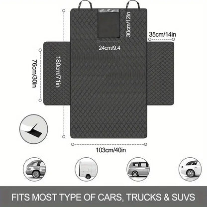 Dog boot liner dimensions 180 x 103 cm with side flaps