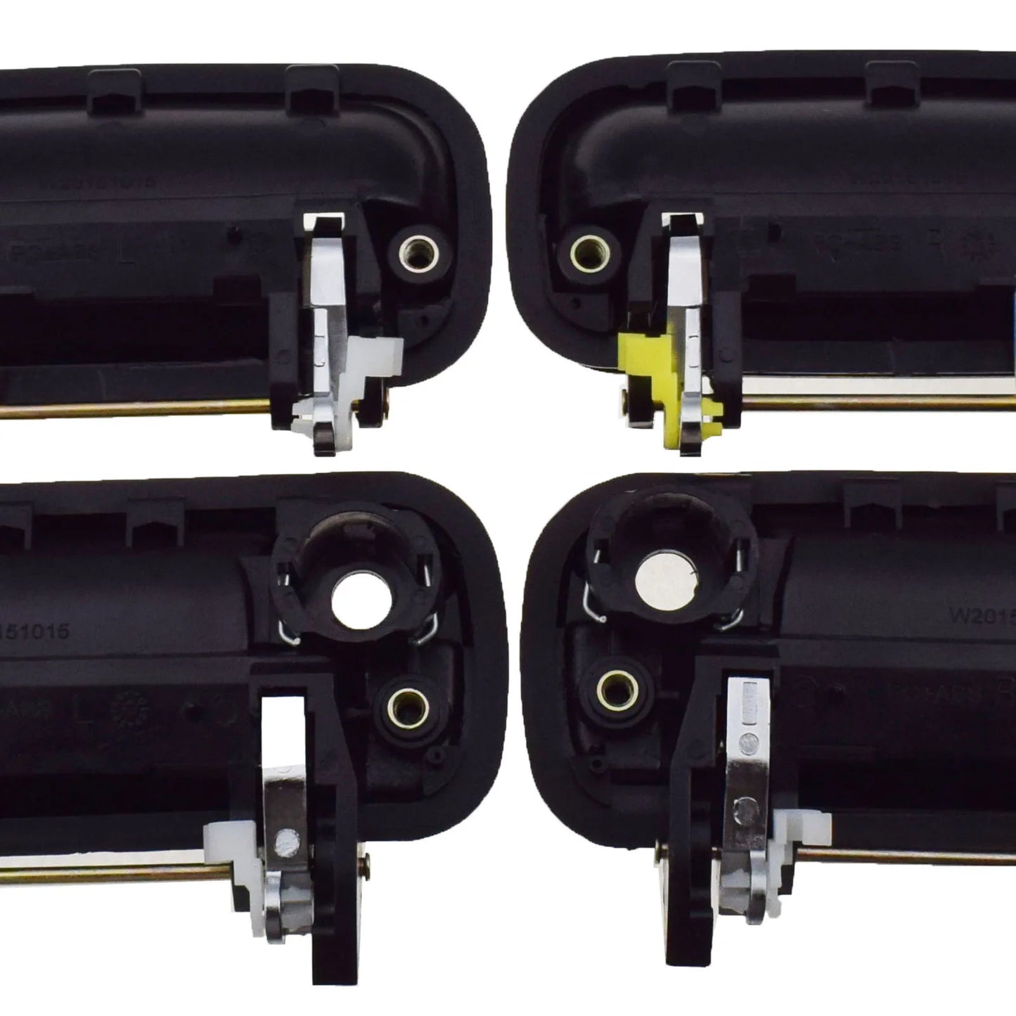 Chrome door handle trigger mechanism detail