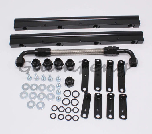 Billet Fuel Rail Kit For LS LS1 LS2 LS3 LS6 Intake Manifold +Hardware 761344308800 VA2221 Tuck's Performance