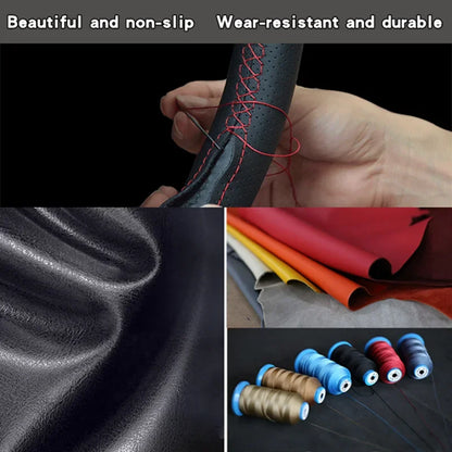 customized DIY Full coverage Steering Wheel Cover Accessorie for Nissan navara d22 1999 2000 2001 Almera N16 X-Trail Samsung SM3 Tuck's Performance