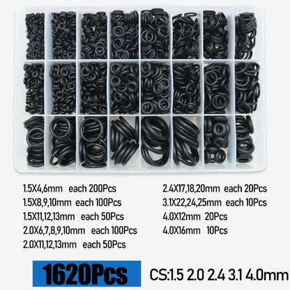 O Ring CS 1.0 1.5 to 4.0mm Sealing Washer Nitrile Rubber O-ring Faucet Plumbing Gaskets Oil Resistant High Temperature Oring Kit Tuck's Performance