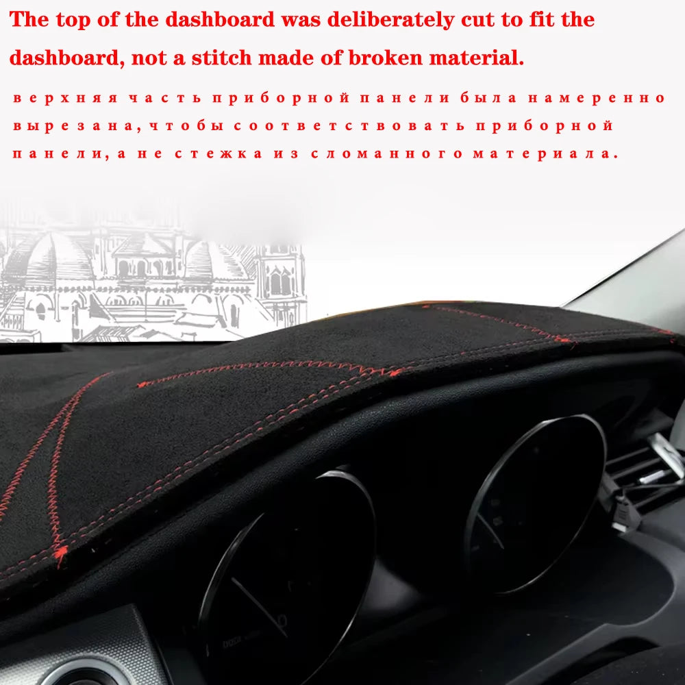 For Nissan Patrol Y61 G5 1998 1999 2005 - 2008 2009 Suede Dashmat Dashboard Cover Pad Dash Mat Protection Carpet Car Accessories Tuck's Performance