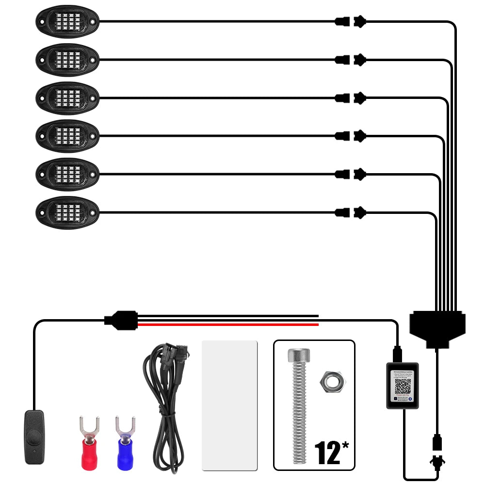 Bluetooth RGB LED Rock Light Kit product image 10