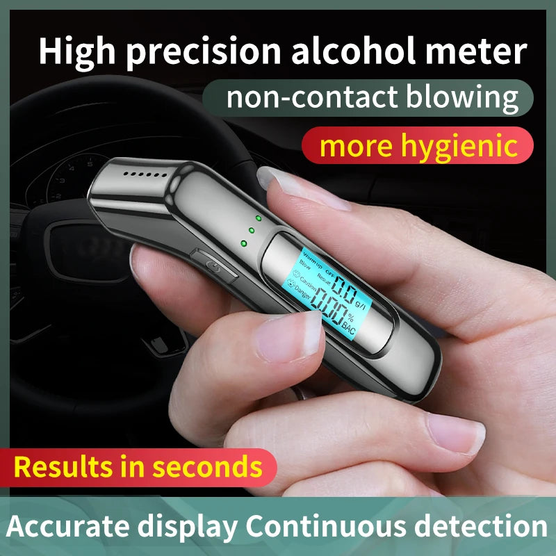 Portable Digital Breath Alcohol Tester with LCD Display - product image 1