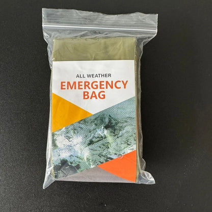 Emergency bivvy thermal survival sleeping bag - green, bag only