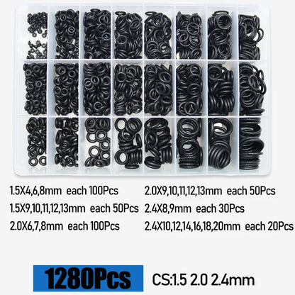 O Ring CS 1.0 1.5 to 4.0mm Sealing Washer Nitrile Rubber O-ring Faucet Plumbing Gaskets Oil Resistant High Temperature Oring Kit Tuck's Performance