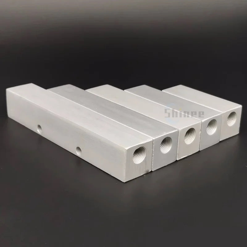 Aluminium Splitter 1/8" 1/2" BSP Internal Thread Port 2 3 4 5 6 7 8 9 10 Way 1/4 Pneumatic Air Manifold Distributor Connector Tuck's Performance