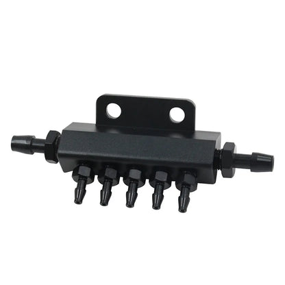 5 Port Car Vacuum Block Intake Manifold Kit Fuel Gas Wastegate Turbo Boost Tuck's Performance