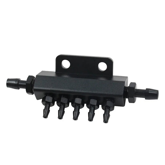 5 Port Car Vacuum Block Intake Manifold Kit Fuel Gas Wastegate Turbo Boost Tuck's Performance