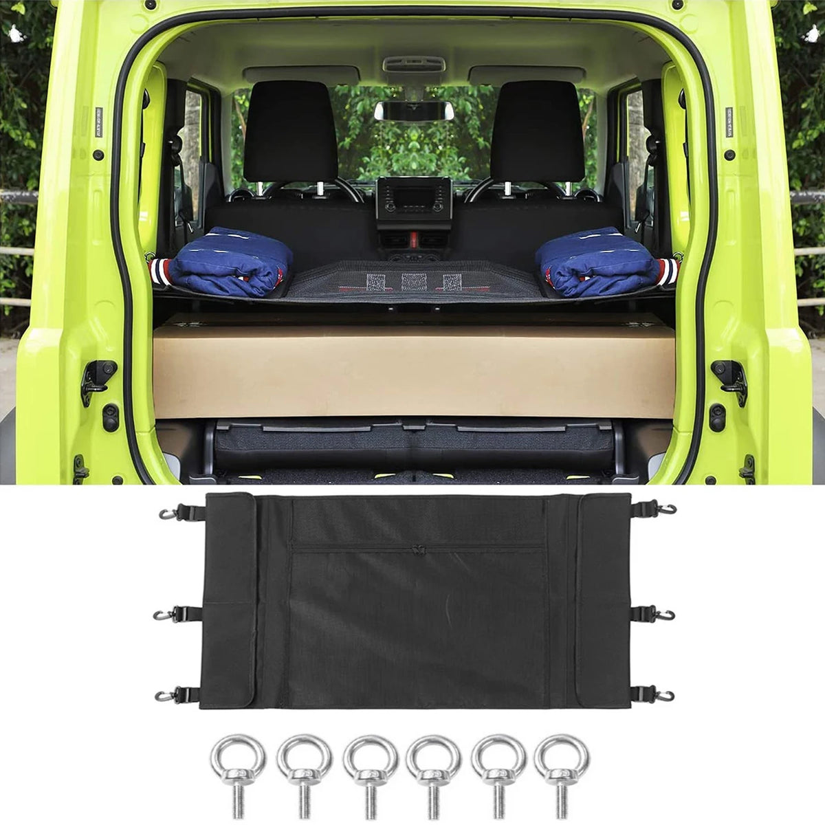 Suzuki Jimny rear cargo storage curtain