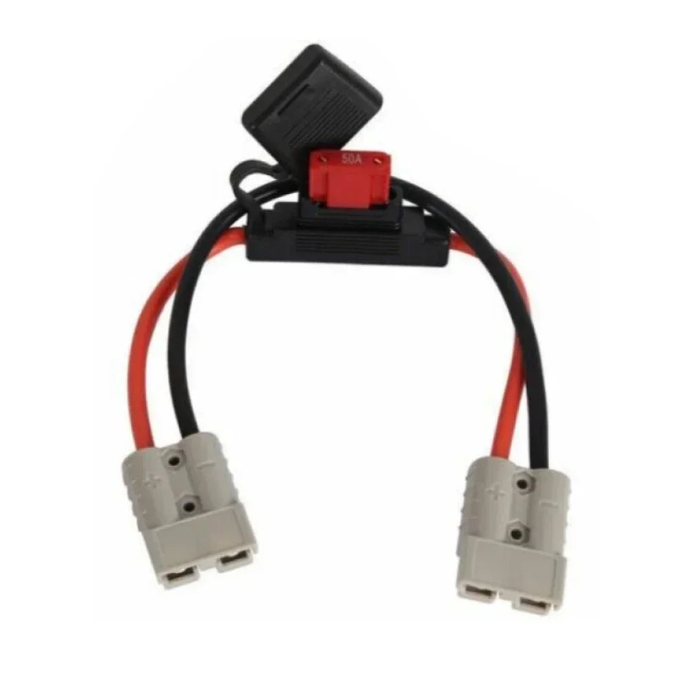 1pc For Anderson Plug Connector Power Cable 30cm 8AWG With 50AMP Maxi Fuse Home Decoration Wire Cable CONNECTION Accessories Tuck's Performance