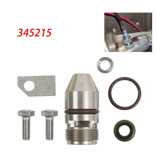 345215 Silver Speedometer Housing Gear Seal Kit For Chevy GM TH350 TH350C Turbo 350 with O-Ring & Metal Seal & Bolts 25513247 Tuck's Performance