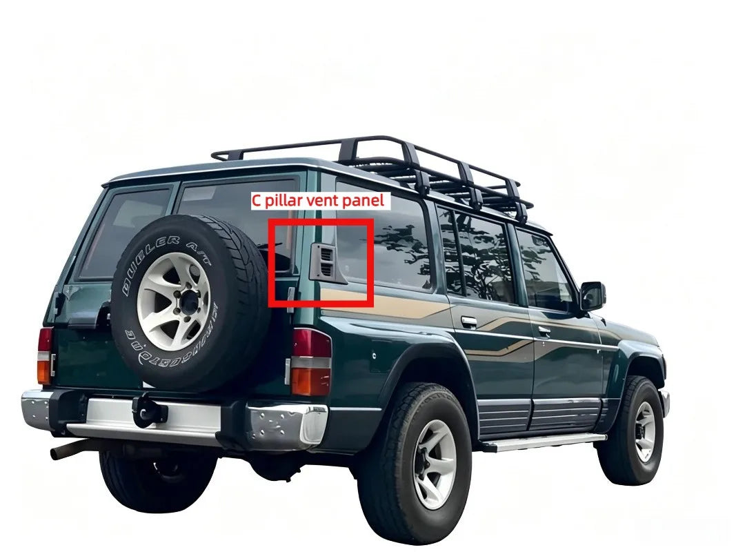 Rear Quarter Outer Air Vent C Pillar Vent Panel For 88‑97 Nissan Patrol Safari Y60 OEM:76802‑06J00（LH）76803‑06J00（RH） Tuck's Performance