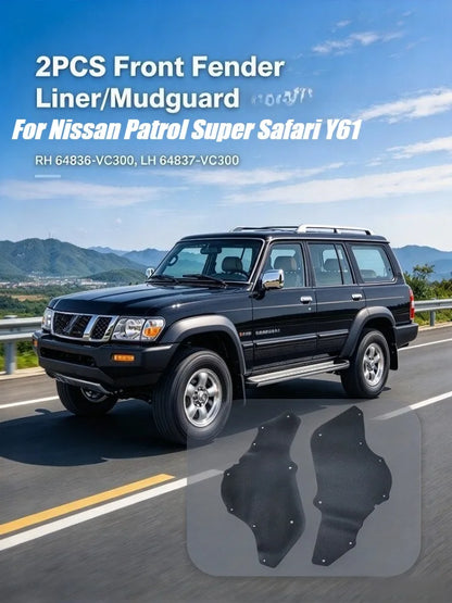 Nissan Patrol GU front inner guard liners pair