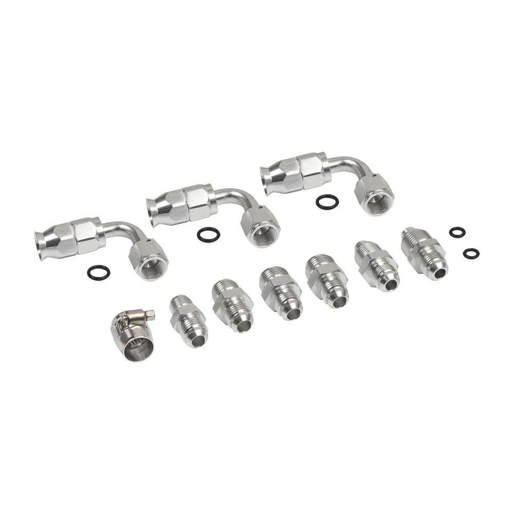 6AN Power Steering Hose Kit Fit for Chevy C10 LS Swap Connects GM Type 2 Tuck's Performance