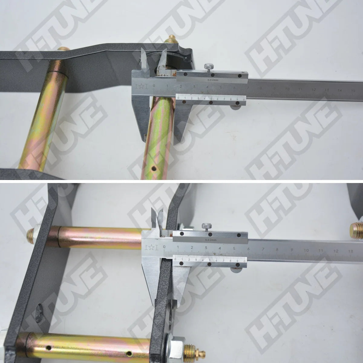 Shackle fitted to LandCruiser 70 Series leaf spring