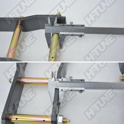 Shackle fitted to LandCruiser 70 Series leaf spring