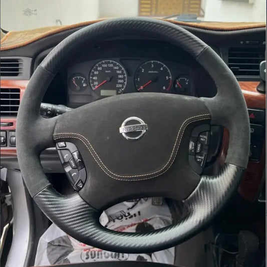 GU Patrol leather steering wheel cover