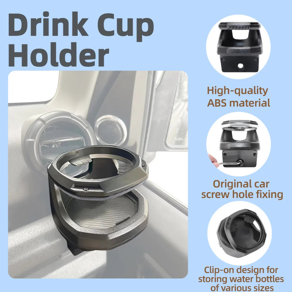 Car Center Console Dashboard Organizer Water Drink Cup Holder Stand for Suzuki Jimny JB64 JB74 2019-2026 Interior Accessories Tuck's Performance