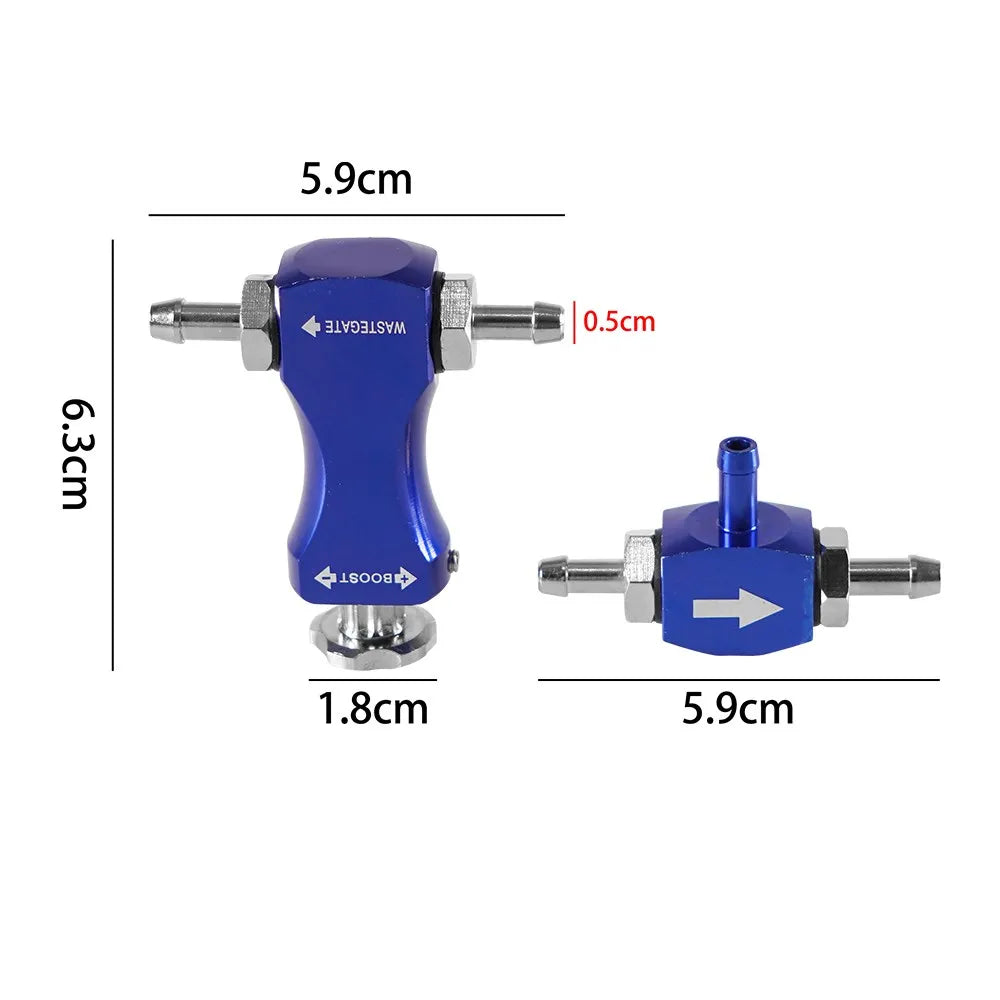 Universal Manual Turbo Boost Controller Bleed Valve Pressurize Regulating Kit Car Modified Turbocharged Regulator Aluminum Tuck's Performance