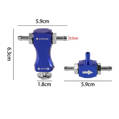 Universal Manual Turbo Boost Controller Bleed Valve Pressurize Regulating Kit Car Modified Turbocharged Regulator Aluminum Tuck's Performance