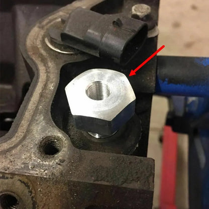 LS Engine Swap Male M16x1.5 or  M12x1.5 Female 1/8 NPT Aluminum Oil Pressure Sensor Adapter Connector With Gasket Silver Tuck's Performance