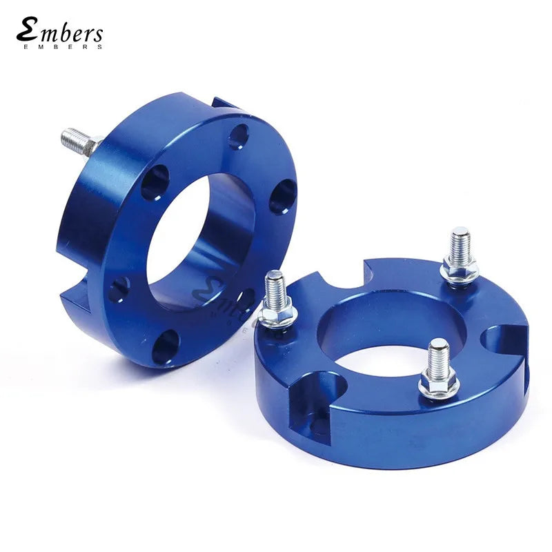 Blue anodised shackle finish close-up
