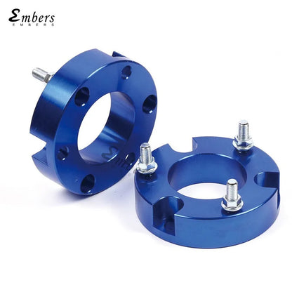 Blue anodised shackle finish close-up