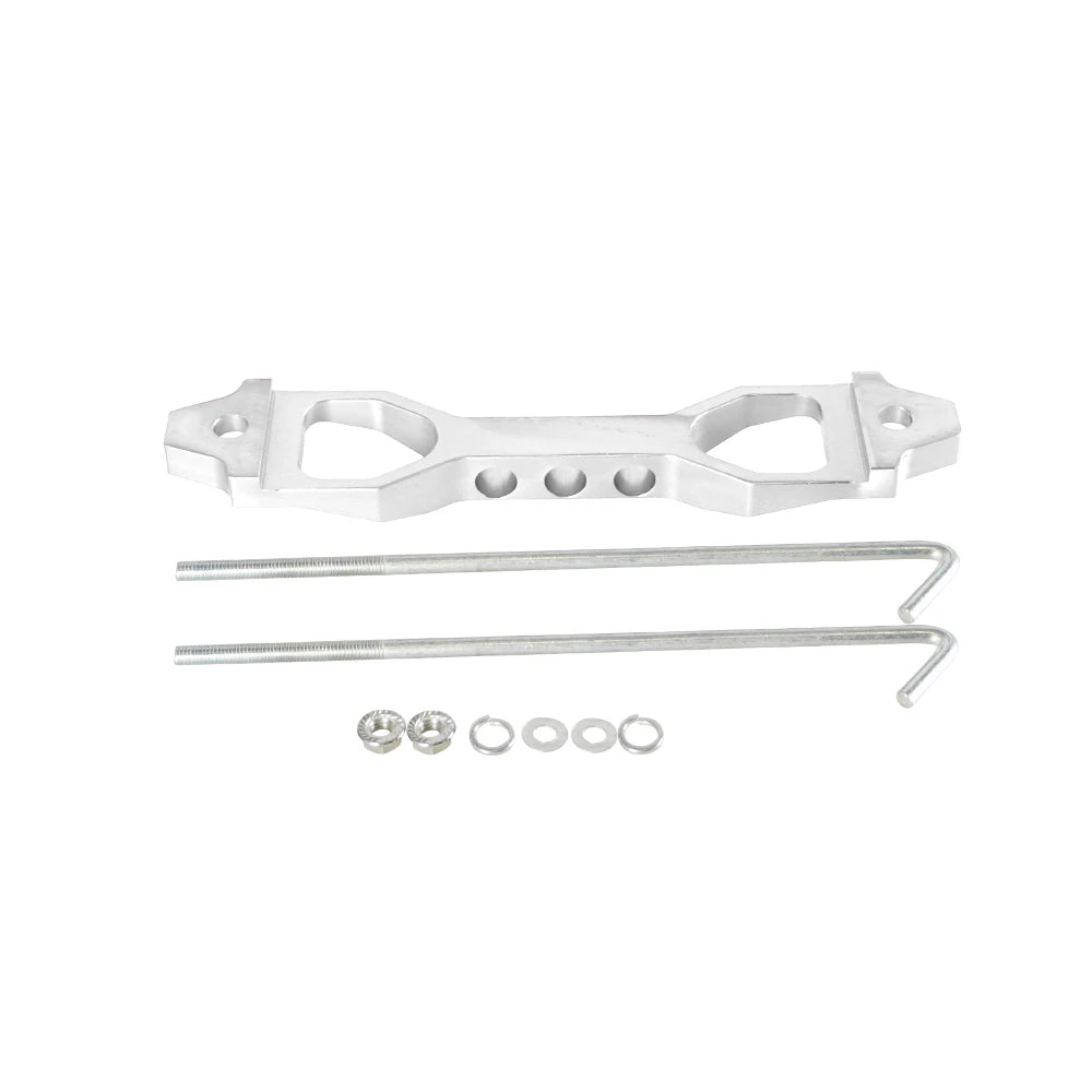 14CM/19CM Battery Hold Down Set, Car Racing Battery Tie Down Bracket Holder Lock Mount with J Bolts Tuck's Performance