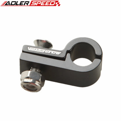 Black Aluminum Fuel Oil Gas Line Hose Clamp ID 4.8mm 6.4mm 7.9mm 9.5mm 11.1mm 14.3mm Tuck's Performance