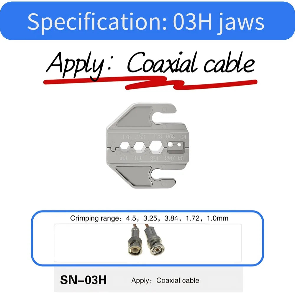SN-58B Ratchet Crimping Pliers Kit with 5 Jaws - product image 8