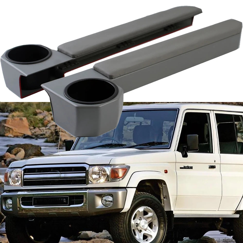 Door armrest cup holder for LandCruiser 70 Series