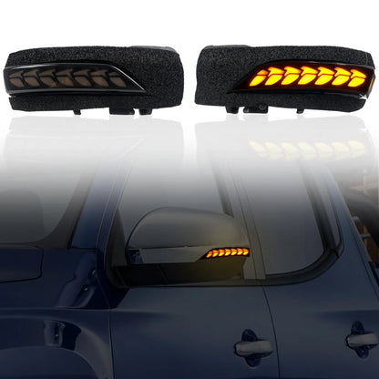 For Mitsubishi Triton L200 2019 2020 2021 2022 2023 Car Accessories Dynamic Turn Signal Lamps LED Side Mirror Sequential Lights Tuck's Performance