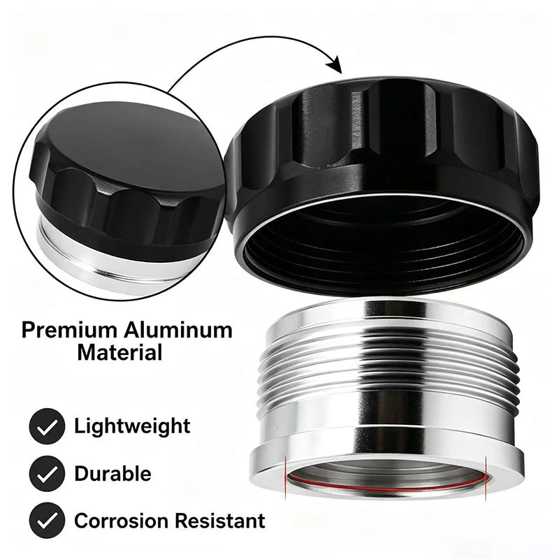 OD 1" ,1.5" ,2" Aluminum Weld Bung And Cap Fuel Surge Tank Cap Oil Water Tank & Radiator & Coolant Reservoir Caps Tuck's Performance